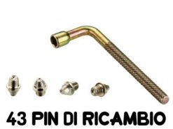 Puntine/Pin di ricambio GIANT per pedali FLAT