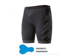 Boxer intimo lungo BIOTEX NERO con FONDELLO da MTB