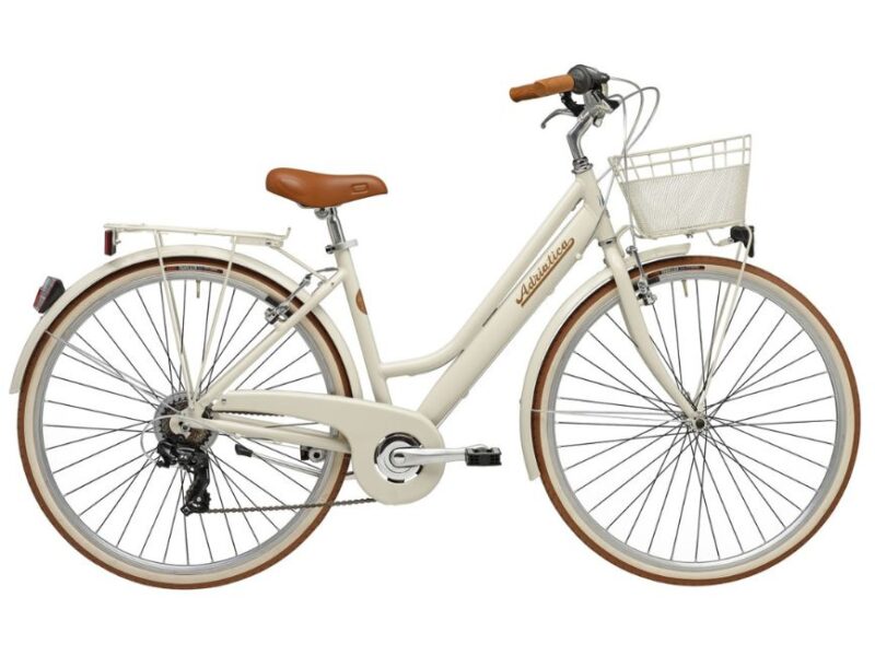 Bici da città RETRO a 6v - Crema