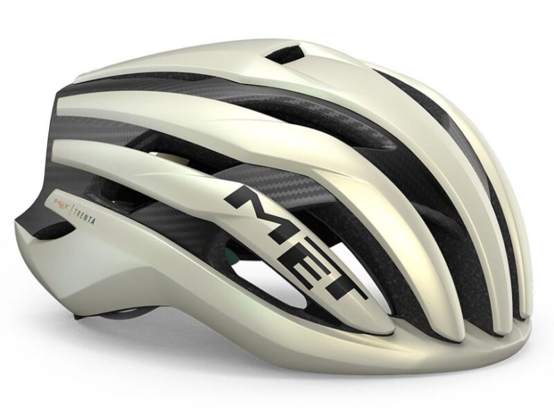 Casco MET TRENTA 3K CARBON MIPS Vanilla Gold tg. S (52-56 cm)