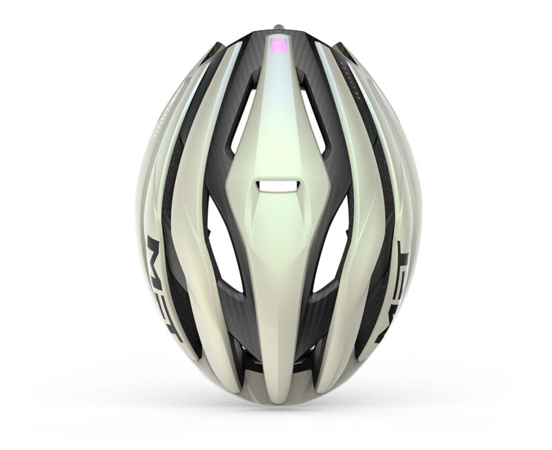 Casco MET TRENTA 3K CARBON MIPS Vanilla Gold tg. S (52-56 cm) - immagine 4