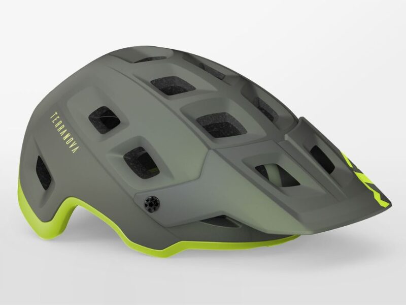 Casco MET TERRANOVA Grigio Lime - tg. L