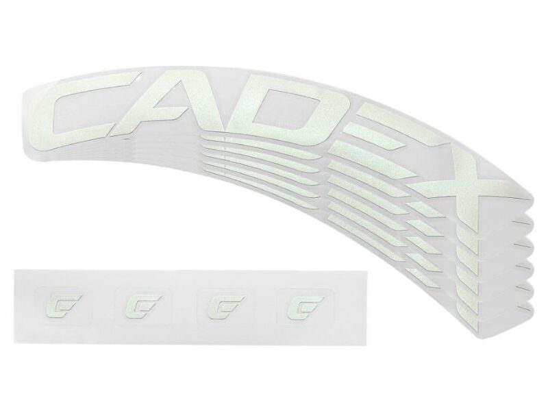 Adesivi CADEX per ruota da 50 mm (una ruota) - BIANCO