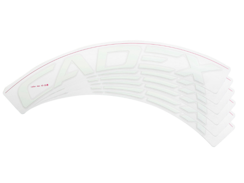Adesivi CADEX per ruota da Max 40 mm - BIANCO