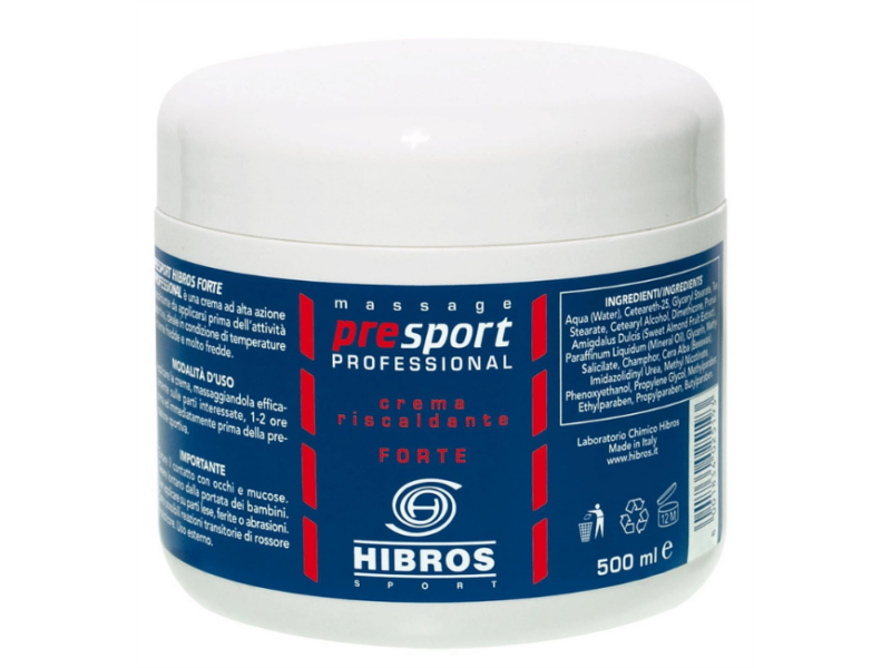 Crema riscaldante HIBROS PRE SPORT - Forte 500 ml